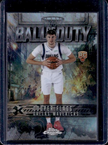 2025-26 Topps Chrome Cooper Flagg Ball of Duty Refractor RC #BD-21 Mavericks