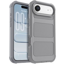 For iPhone 16 17 Pro Max 16e 17e Air 16 Plus Shockproof Case Phone Cover Gray