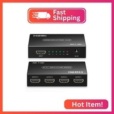 HDMI Splitter 1 in 4 Out, 1x4 HDMI Splitter Support 4K 60Hz Full HD 1080P  3D,