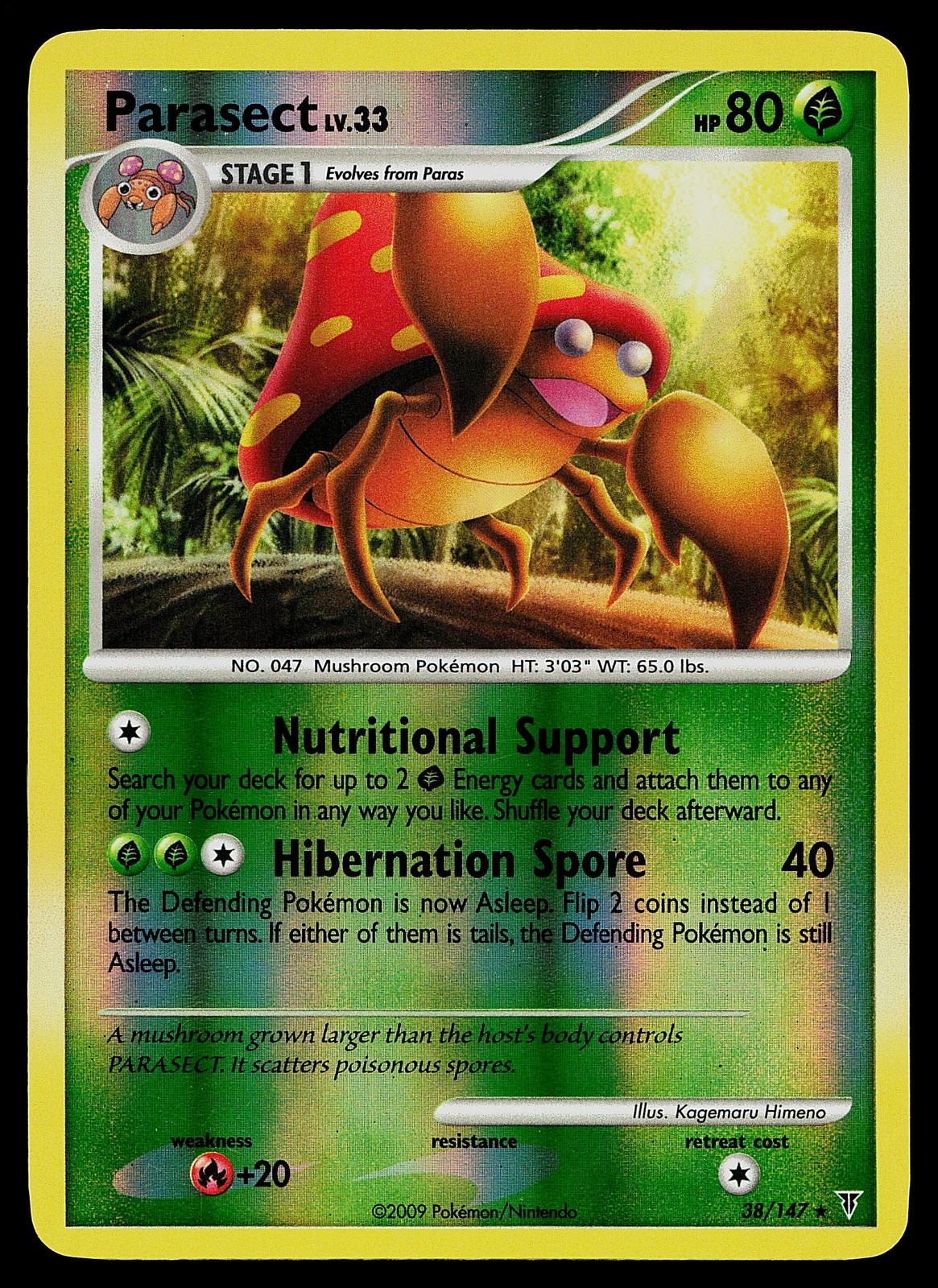 Pokemon Card - Parasect Supreme Victors 38/147 Rare Reverse Holo