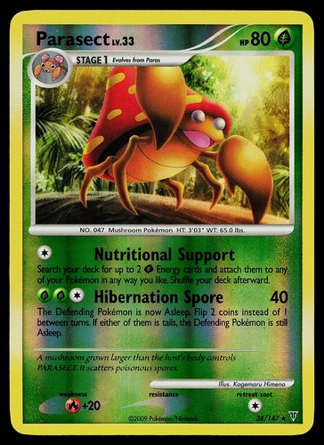 Pokemon Card - Parasect Supreme Victors 38/147 Rare Reverse Holo