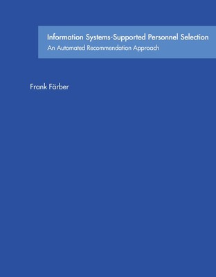 Information Systems-Supported Personnel Selection | Frank Färber | Taschenbuch