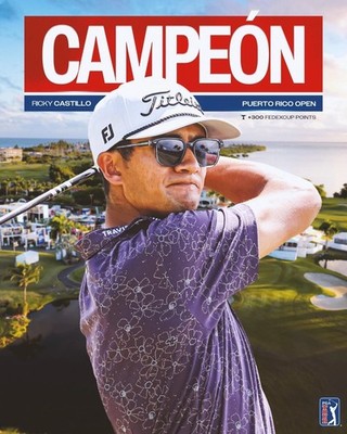 Ricky Castillo Puerto Rico Open Golf Champion Poster