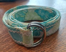 Lilly Pulitzer Blue and Green Summer Print- D Ring Belt