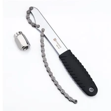 Bike Cassette Lockring Removal Tool Bicycle Chain Whip Tool Kit Sprocket Remo...