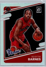 2021-22 Donruss Optic #4 Scottie Barnes The Rookies Holo Toronto Raptors