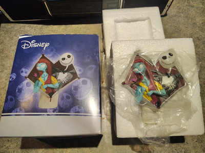 Rare Disney Nightmare Before Christmas Night Light Jack Skellington And Sally