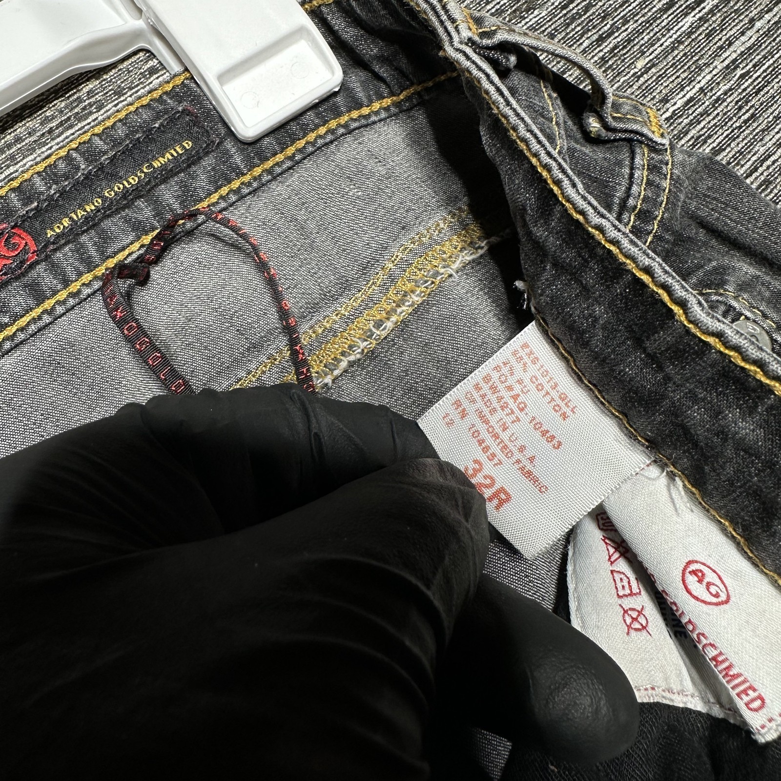 Adriano Goldschmied Jeans Women's Size 32x30 Gray Black The Angel Bootcut thumbnail 5