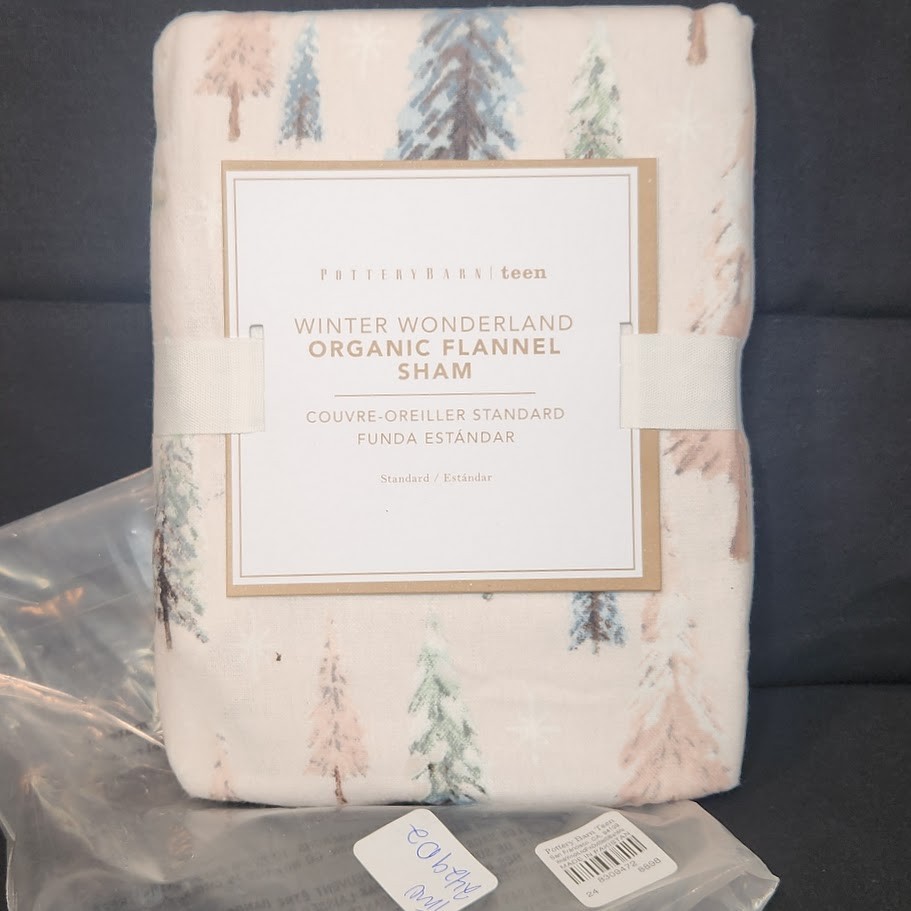 Pottery Barn Teen WINTER WONDERLAND Set Twin Duvet Cover and Standard Sham NIP