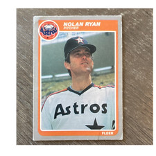 Fleer 1985 Base Set #359 Nolan Ryan Houston Astros Baseball Card