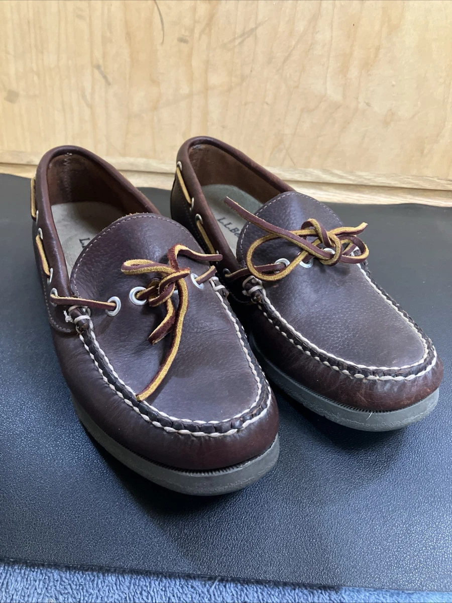 L.L.Bean Casco Bay Boat Shoes Men’s Navy Blue Gray Leather Dock Loafers Preppy 22 best boat shoes for men and women in 2026 | CNN Underscored main image 4
