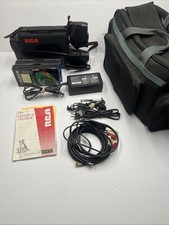 Vintage RCA DSP3 VHS Camcorder Handheld Camera w/ Accessories In Travel Bag