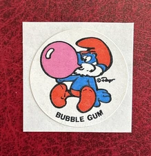 Vintage Smurf 80S Matte Scratch And Sniff Sticker. Please Read Item Description￼
