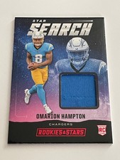 2025 Panini Rookies & Stars Star Search Omarion Hampton #SS-OHN RC Patch Insert