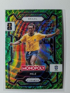 2026 Panini Prizm Monopoly World Cup #16 Pele Green Wave Classic Icons Ssp