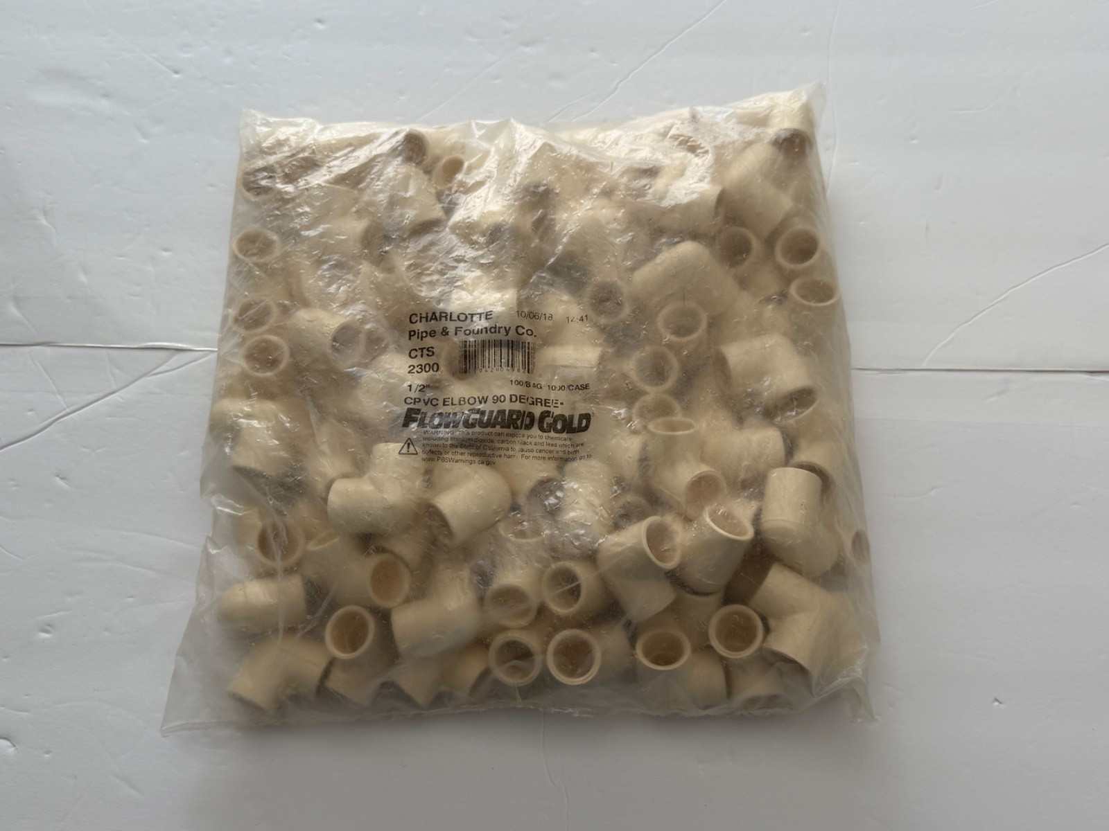 Charlotte 1/2 CPVC Elbow 90s 100pcs