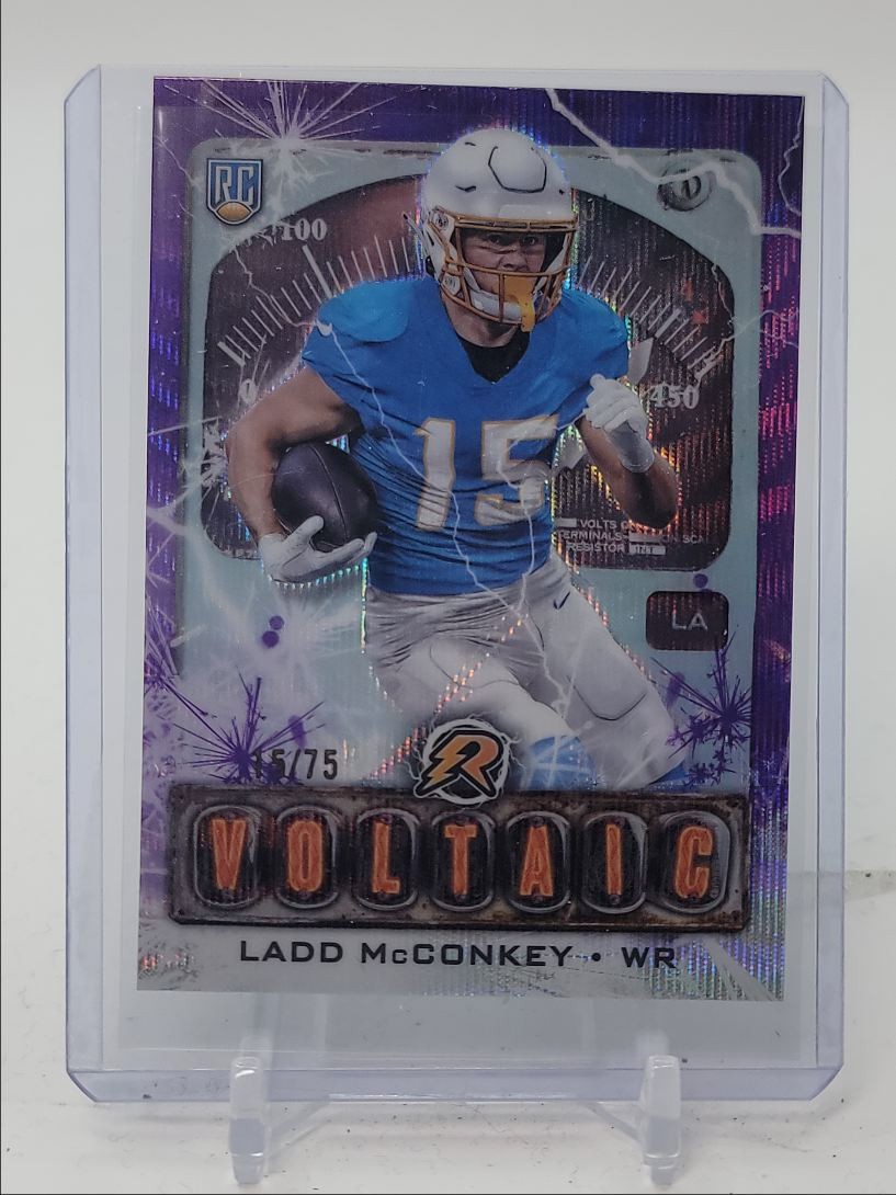 LADD MCCONKEY 2024 TOPPS RESURGENCE ROOKIE VOLTAIC PURPLE SURGE RC /75 Q4058