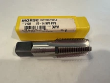 Morse Cutting Tools 36191 2120 1/2-14 NPT  PIPE TAP 4 Flute HSS