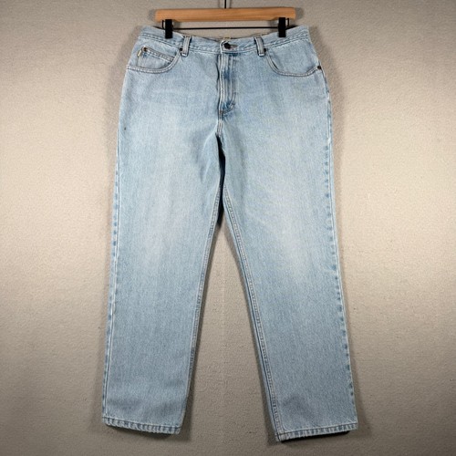 L.L.Bean, Vintage LL Bean Classic Fit Light Wash Denim Jeans Mens 35x29 Blue 220626