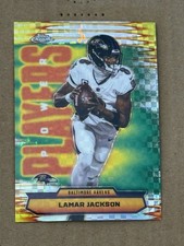 2025 Topps Chrome Lamar Jackson Power Players X-Fractor SP Insert Card PP-1