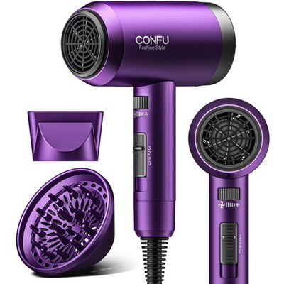 Hair Dryer with Diffuser, Ionic Blow Dryer 1600W, Portable Lightweight Fast D...