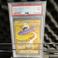 Pokemon 2024 Raging Bolt ex 218/162 Temporal Forces Hyper Rare Holo PSA 9 on eBay