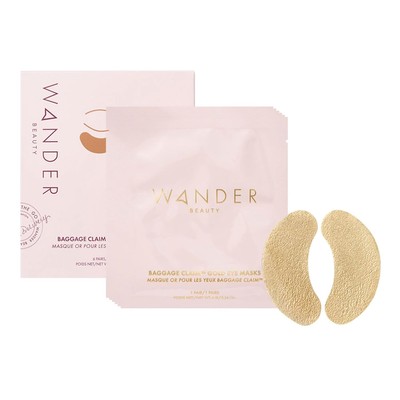 Wander Beauty Baggage Claim - Gold Foil Under Eye Patches For Dark 