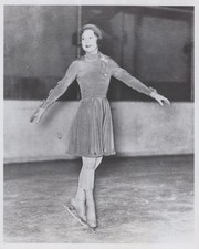 Sonja Henie Lake Placid Olympic Skate RARE 1932 - Original Press Photo
