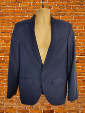 HACKETT LONDON NAVY BLUE BLAZER 38 R 100% WOOL MENS SUIT JACKET FORMAL