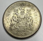 1965 Canadian Silver 50 Cents Half Dollar Coin N53