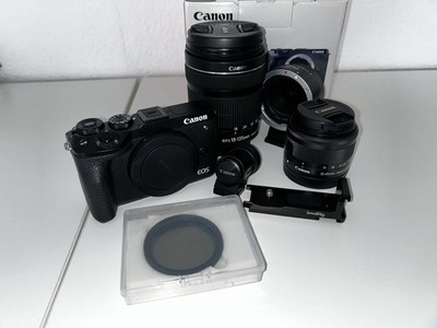 Canon EOS M6 Mark II + 2 Objektive und Zubehörpaket Top Zustand
