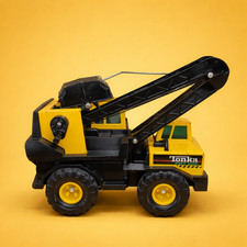 Vintage Tonka Turbo Diesel Crane Truck Clam Bucket XMB-975 Pressed Steel Toy