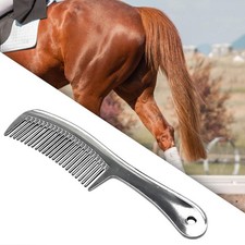 Peigne à cheval pour animaux de compagnie, accessoires en aluminium, brosse à