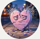Hayleybug 1/10th oz Frizzled Valentine 'It's Complicated'  Silver Round