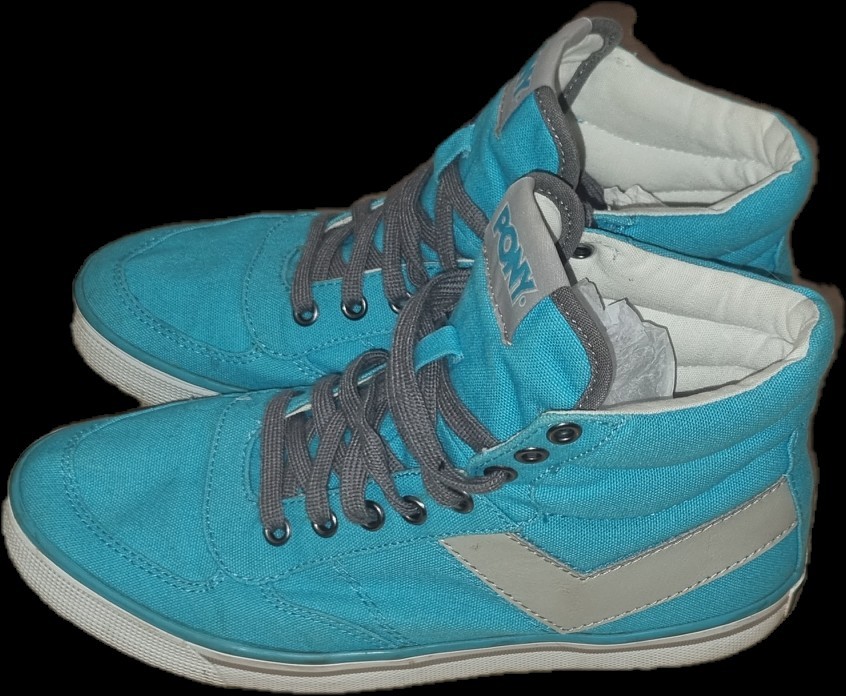 Scarpe da ginnastica donna Pony blu grigio taglia UK 6