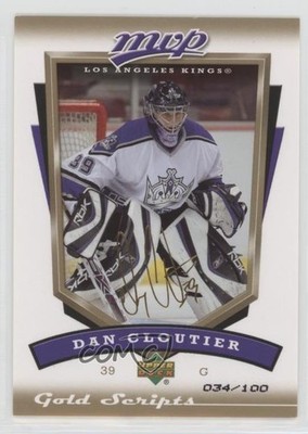 2006-07 Upper Deck MVP Gold Script 34/100 Dan Cloutier #133 4ry
