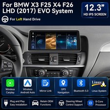 Navigation Head Unit 2 Din 8-Kern BT Autoradio 12.3'''' F�r BMW X3 F25 X4 F26 EVO