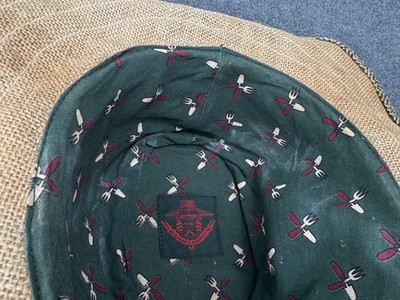 Le Prince Jardinier Hat Herringbone Woven Jute Brown Green  display picture 3