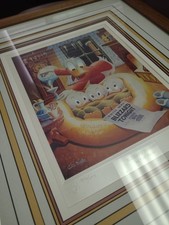Carl Barks Blizzard Tonight 376/595 Limited Edition Framed Disney Art Signed