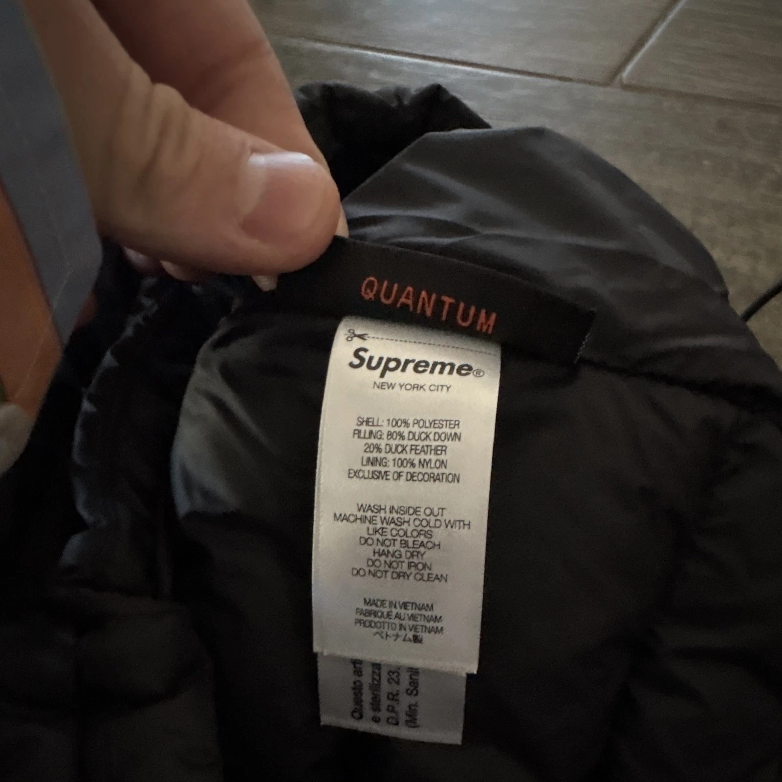 2026 F/W Supreme Micro Down Half Zip Pullover, Anorak Puffer Jacket Supreme  - product detail image 9