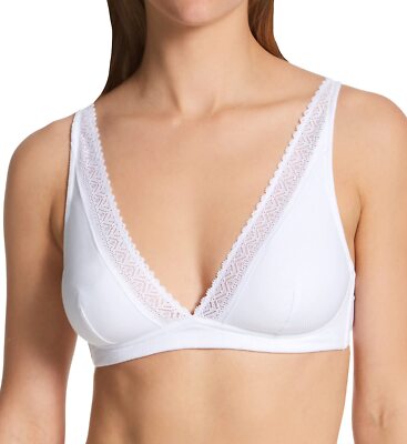 Simone Perele Women's Simone Eugenie Structured Wireless Bra White, 36D ESF18483