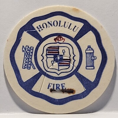 Vintage Pog * Honolulu Fire Department * Bin89