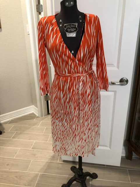 dvf wrap dress ebay