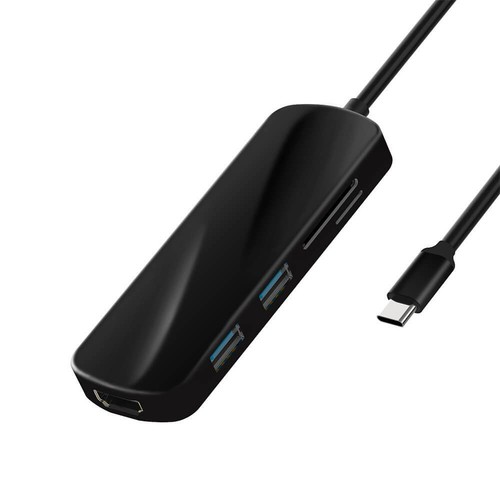 Hub 6 in 1 USB 3.0 tipo C hub USB C adattatore multiporta 4K uscita HDMI + 2x USB 3.0 - Foto 7 di 12