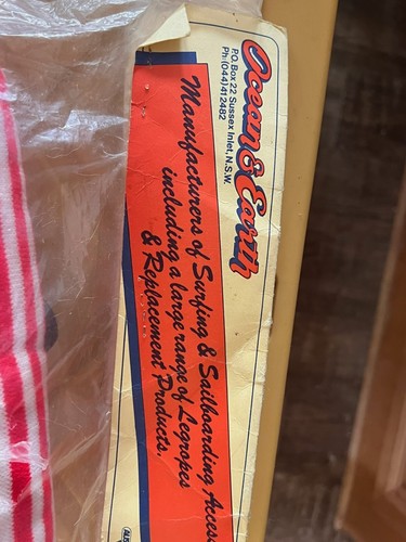 Ozean und Erde Board Wellen Ski Abdeckung Socke Surfen Kordelzug Vintage 8'6" - Bild 5 von 5