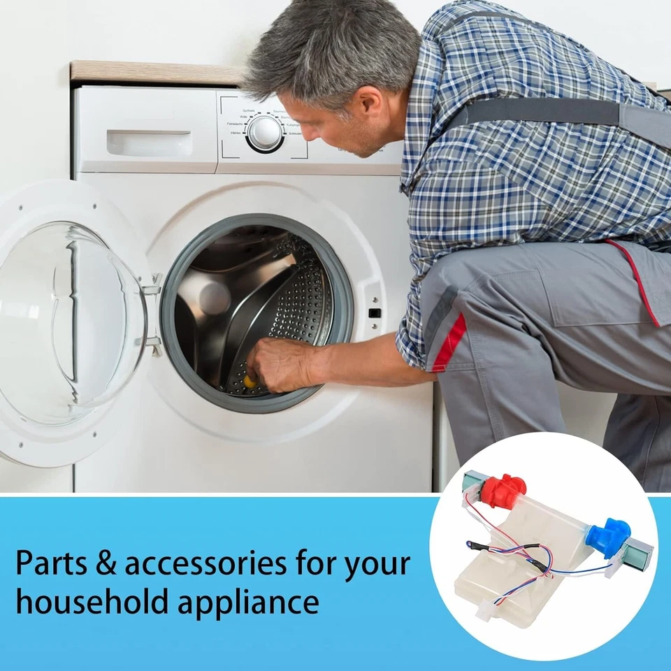 Válvula de entrada de água de lavadora para Amana NTW4516FW3, NTW4516FW4, NTW4605EW1 - Imagem 2 de 4