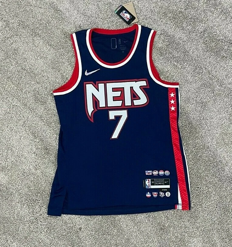 Brooklyn Nets Kevin Durant 7 Nba 2021-22 City Brandedition Blue