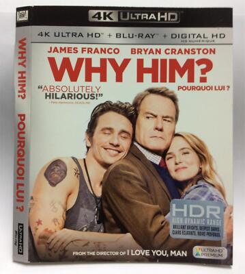 Why Him?  [4K UHD + Blu-ray] ** Slipcover Only**