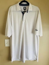 FootJoy TPC Sawgrass Mens Size XL Golf Polo Shirt White