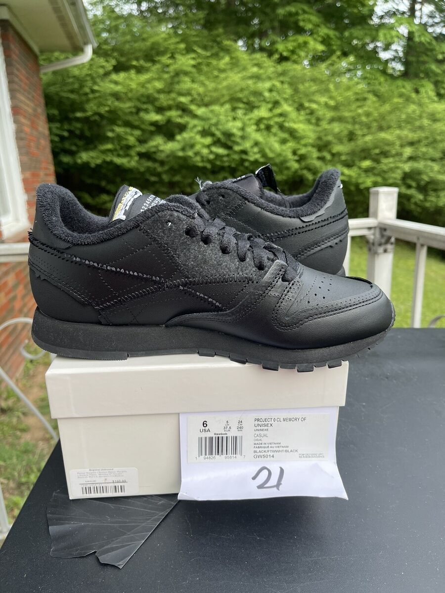 Reebok Maison Margiela x Classic Leather 'Memory Of - Black Reebok Maison Margiela x Classic Leather 'Memory Of - Black